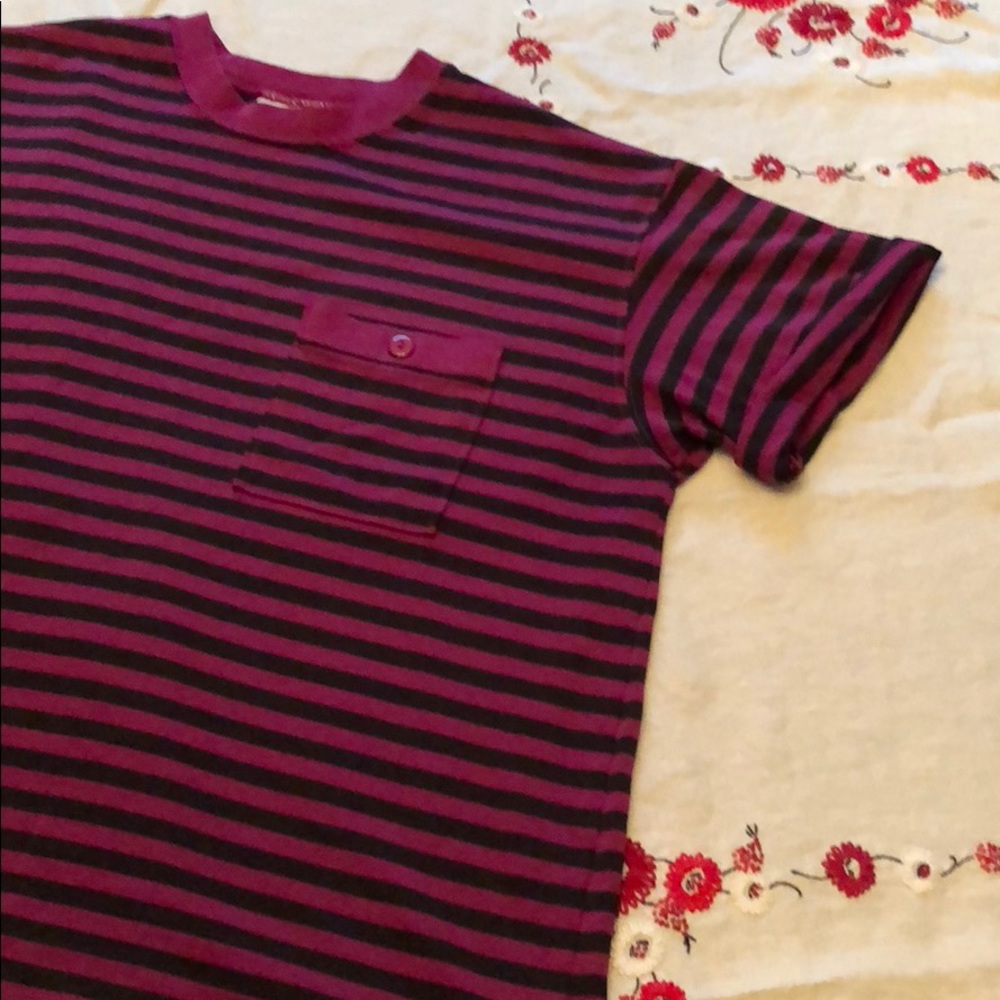 Vintage Striped Crop Tee